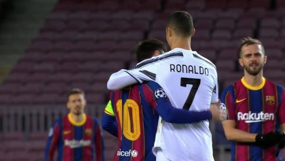 欧冠赛场精彩瞬间：巴萨2-1战胜尤文图斯,